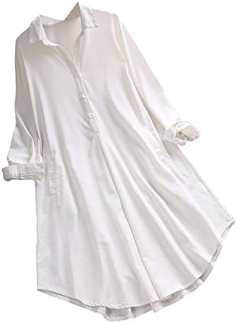 JESFFER Women Ladies Long Sleeve Stripe Loose Blouse Pullover Button Tops Shirt