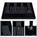 Cash Tray, Cash Register Money Drawer Insert Tray Replacement 4 Bills 3 Coins Money Storage Box Used for Store Bank Supermarket Home(Black)