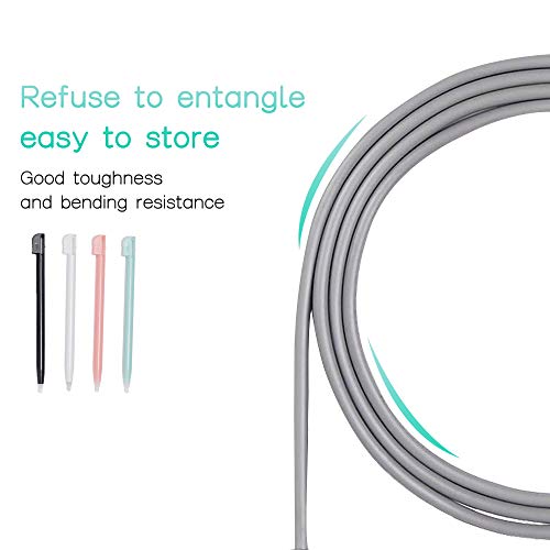 DS Lite Charger Kit, AC Power Adapter and Stylus Pen for Nintendo DS Lite, Wall Travel Charger Power Cord Charging Cable 5.2V 450mA for NDSL