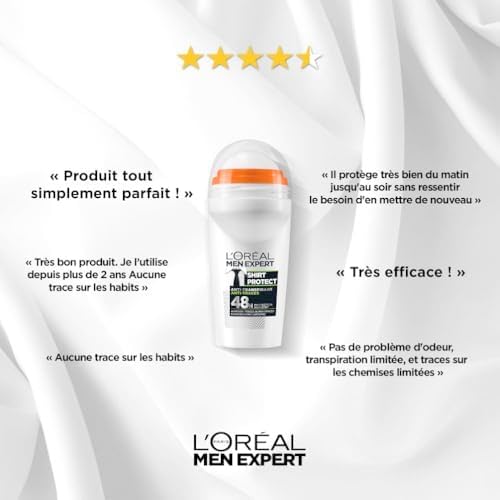 Déodorant Bille Homme 48h Shirt Protect 6x50ml