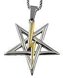 Church of Satan Sigil of Anton LaVey 316L Stainless w/18K G