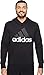 adidas Men's Essential Linear Logo Pullover Hoodie, Black/White, XX-Large
