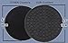 Enkore Drink Coasters Silicone Set of 6 (Dark Indigo) with Holder - Stay Put with No Slipping, Large Size Deep Condensation Trap - Friendly to All Table Types and Kid Safe