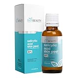 SALICYLIC Acid 20% Chemical Peel with Beta Hydroxy BHA For Rosacea, Acne, Oily Skin, Blackheads, Whiteheads, Clogged Pores, Seborrheic Keratosis, Wart Remover, Dandruff,