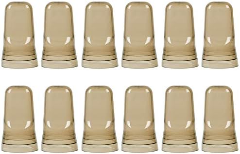 (Pack of 12) Liquor Pourer Covers, Liquor Bottle Pour Dispenser Spout Dust Covers, Universal Liquor Bottle Cover Caps by Tezzorio