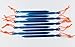 Tent Stake,YUEDGE Premium Aluminum Lightweight Tent Stakes/pegs with Reflective Rope(Pack of ten/Blue)