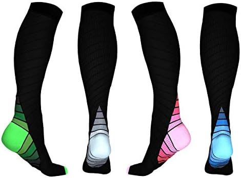 PUTON Women's Over the Knee Thigh High Cotton Stocking Socks (Pack of 3)