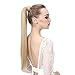 SARLA Ponytail Hair Extension Wrap Around Long Straight 24 Inch Synthetic Hairpiece for Women Dark Brown