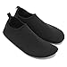 CIOR Men Women and Kids Quick-Dry Water Shoes darkweight Aqua Socks For Beach Pool Surf Yoga Exercise ,CT18,black,44.45