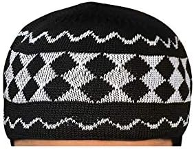 ran Brand New Mens Islamic Prayer Cap Muslim Topi Skull Hat Kufi Style Head YAM190