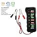 Manfiter Car Battery Tester & Alternator Tester for 12v, Test Battery Condition & Alternator Charging (LED Indication)