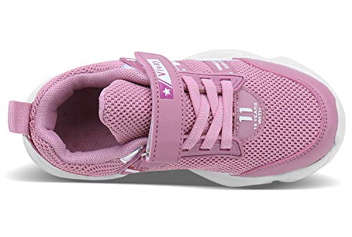 Vivay Kids Girls Sneakers Lightweight Casual Athletic Tennis Walking Shoes for Girls (Little Kid/Big Kid) Pink Size 2 Little Kid