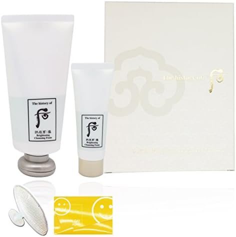 The History of Whoo Gongjinhyang Seol Brigthening Foam Cleanser 6.08 Oz/ 180ml+40ml Special Limited set +Gifts