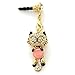 Mavis's Diary 3D Handmade Bling Dust Plug Earphone Jack Accessories/Cell Charms/Dust Plug/Ear Jack for iPhone/Ipad /iPod Touch/Samsung /HTC Series and Other 3.5mm Ear Jack (Pink Kitten Pandent)