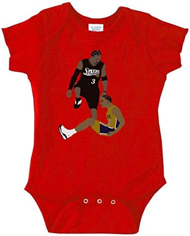 Red Philadelphia Iverson Stepover Baby 1 Piece