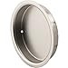 Slide-Co 163920 Mortise Closet Door Pull, 5/16 In. Depth x 2-1/8 In. Outside Diameter, Solid Steel, Satin Nickel Finish (2 Pack)