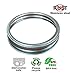 THINKCHANCES Food Grade and BPA Free Silver Stainless Steel Rust Resistant Dishwasher Safe Screw Bands/Rings for Mason, Ball, Canning Jars (12 Pack, Wide Mouth)