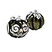 Authentic BELLA FASCINI Halloween Jack O Lantern Pumpkin Bead Charm - Sterling Silver - Fits Bracelets