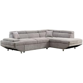 Amazon Com Homes Inside Out Walter S Sectional With Pull Out