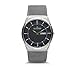 Skagen Men's Titanium Mesh Watch With Blue Accents