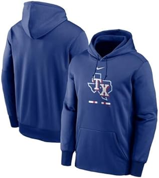 Amazon Nike ナイキ テキサス レンジャーズ レガシー サーマ パフォーマンス プルオーバー フーディー パーカー ロイヤル ナイキ Nike トレーナー パーカー