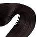 SEIKEA Natural Long Hair Ponytail Extension Clip in Straight Hair 28 Inch Synthetic Hairpiece - Dark Brown (Little Reddish)