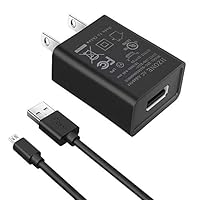 Kindle Fire Fast Charger, (UL Listed) HZONE AC Adapter 2A Rapid Charger with 5.0 Ft Micro-USB Cable for Kindle Fire HD, HDX 6" 7" 8.9" 9.7", Fire 7 8 10 Tablet and Phone, Tab Power Supply Cord Black