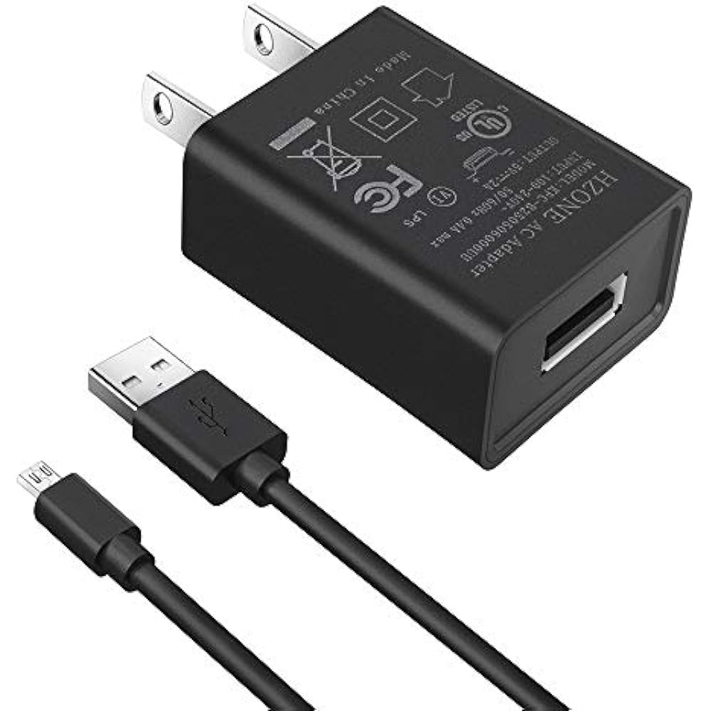 Kindle Fire Fast Charger, (UL Listed) AC Adapter 2A Rapid With 5.0 Ft MicroUSB eBay