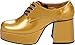 Funtasma by Pleaser Men's Jazz-02 Platform Oxford,Gold Glitter,M (US Men's 10-11 M)