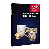 Koala Sublimation Paper 13x19 Inches Super Size Heat Transfer 50 Sheets only Compatible with inkjet printer 123gsm