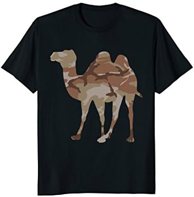 Mens Camo Camel T-Shirt Medium Black