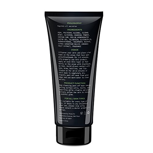 Black Mask Peel off Mask- Activated Charcoal Blackhead Remover Mask Purifying Deep Cleansing Facial Black Mask, Deep Pore Cleanse for Acne, Oil Control