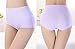 Lashapear Womens High Waist Underwear Solid Color Tummy Control Cotton Brief Panties 3 Pack, Color1, Large