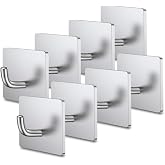 Prepared Hero Fire Blanket Hook, Wall Mount Holder for Home &amp; Kitchen, 8 Pk | Peel-And-Stick Wall Mount Keeps Your Fire Blanket Visible And Within Reach; Practical Housewarming Gift