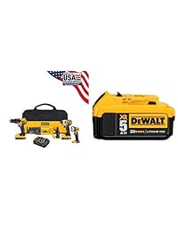 DEWALT DCK420D2 Kit de 4 piscinas de iones de litio inalámbricos de 20 V máx.
