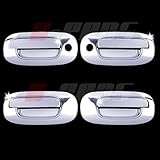 A-PADS For Dodge Dakota 97-04, Durango 98-03 Chrome (4 Doors) handles covers w/ psg keyhole