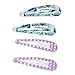KimmyKu 10Pairs/20Pcs Infant Toddler Baby Girls Snap Hair clips Accessories Barrettes Bows Non Slip Plus 300pcs Rubber Hair Bands Tie