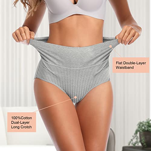 UMMISS Woman Underwear High Waisted Tummy Control Top Cotton Plus Size