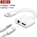 2 in1 THYTOB Jack Headphone Adapter for iPhone X 8/8Plus 7/7Plus iPod/iPad. Audio to 3.5mm Aux Splitter Adaptor Headset Earphone.(Support Audio + Charge +Compatible iOS 10.33/11.2or Later)