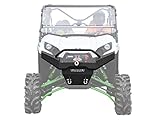 SuperATV Heavy Duty Diamond Plate Front Bumper for Kawasaki Teryx 4 750/4 800/800 - Winch Ready! - Black