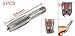 uxcell 3 Pcs M14 x 2.0mm Metric Machine Taps Taper Screw Thread Tapping Threading Machinist Repair DIY Tool