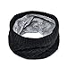LO SHOKIM 2 Pack Neck Warmer Men Fleece Neck Gaiter Women Scarf Winter Double-layer Thick Knit Circle Loop Infinity Scarf Warm Windproof (Black + Grey)
