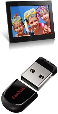 Aluratek 15-inch Hi-Res Digital Photo Frame with SanDisk Cruzer Fit