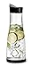 Chefoh Glass Water Carafe With Lid And Protective Base, EZ Pour Drip Spout 1 Liter/ 33.8 Oz, Fridge Water Pitcher Bottle Dispenser, Great For Juice, Lemonade, Iced Tea, Milk, Wine