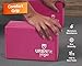 URBNFit Yoga Block – (2PC Blocks Set with Stretch Strap) – Moisture Resistant High Density EVA Foam Block – Improve Balance and Flexibility Perfect for Home or Gym – Free PDF Workout Guide (Pink)thumb 2