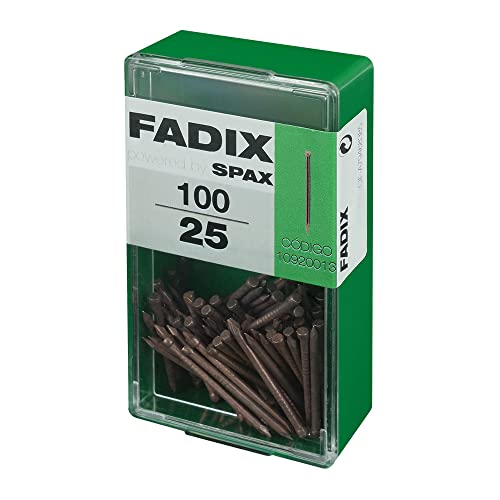 CAJA S 100 uds. CLAVO ACERO RODAPIE 1,5 x 25 mm FADIX