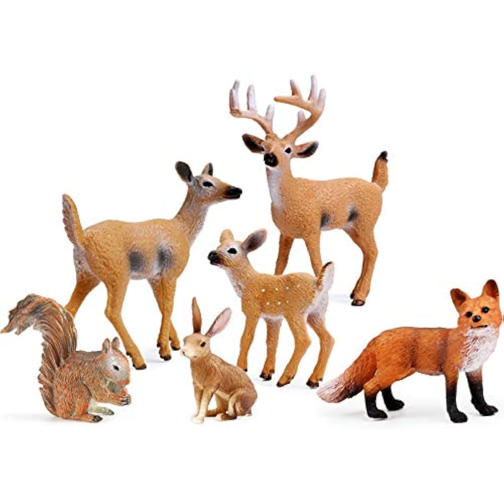 Forest Animals Figures, Woodland Creatures Figurines