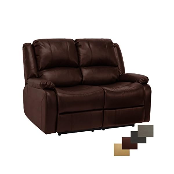 RecPro Charles 58″ Double RV Zero Wall Hugger RV Recliner Sofa Loveseat