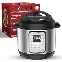Instant Pot Duo Plus 9-in-1 Multicooker, Pressure Cooker, Slow Cook, Rice Maker, Steamer, Sauté, Yogurt, Warmer & Sterilizer, Includes App With Over 800 Recipes, Stainless Steel, 6 Quarts