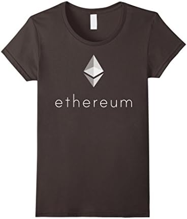 Women's Ethereum Project Logo T-Shirt (White Logo) Large Asphalt